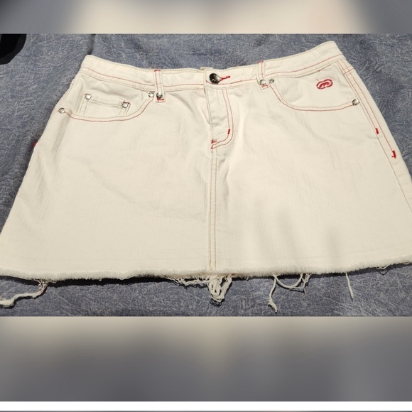 Ecko Unlimited Dresses & Skirts - Ecko Red Denim Mini Skirt